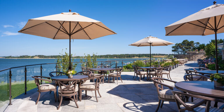 Waterfront dining experience at Cape Cod resort