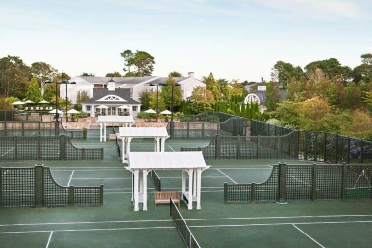 Wequassett tennis center and courts on Cape Cod