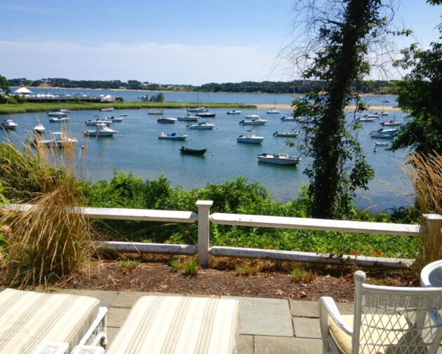 Premier Water View room overlooking the bay with boats on it.