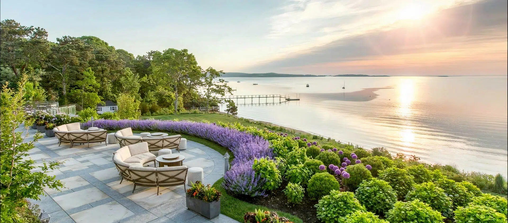 Wequasset sunrise on patio