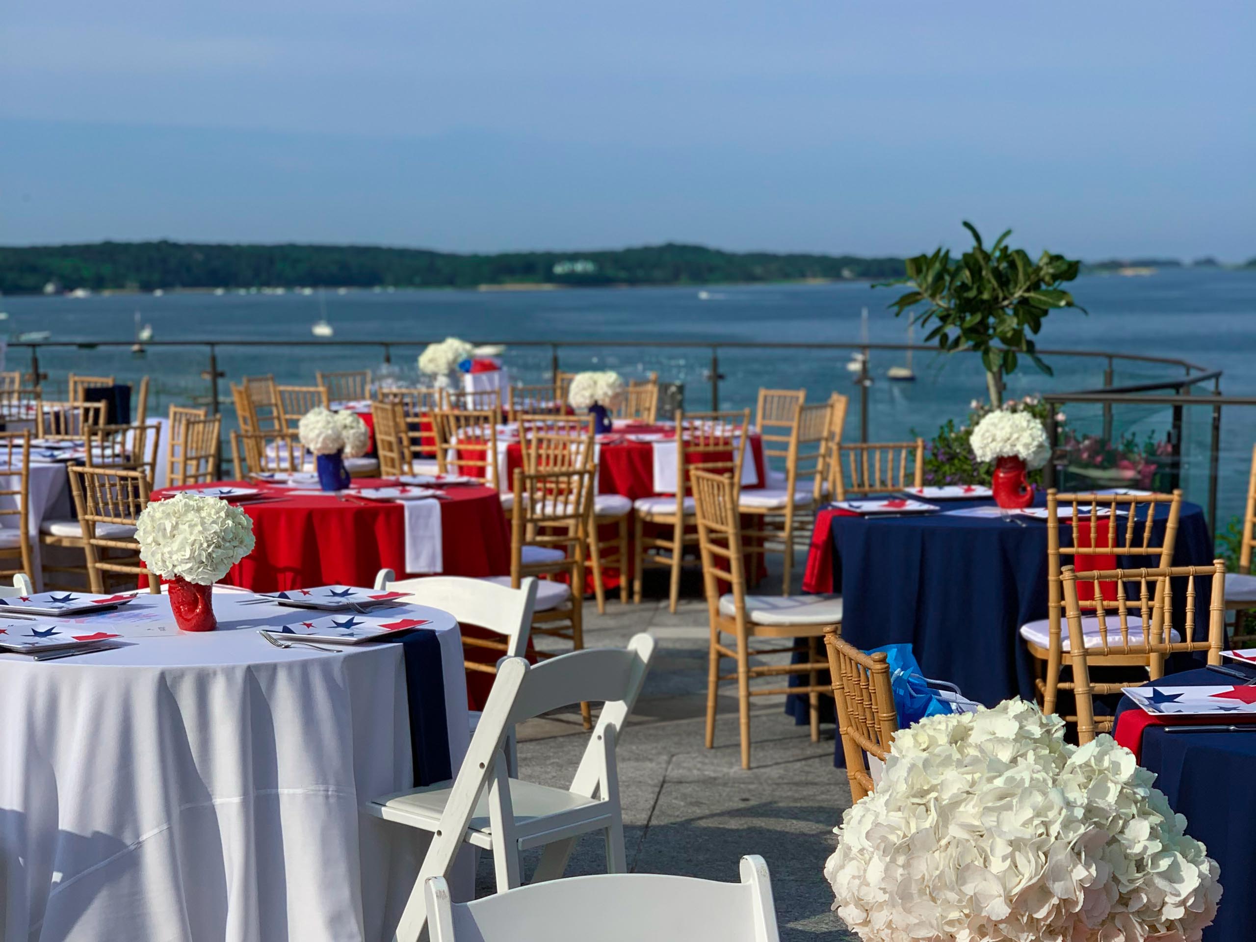 Fourth of July tables.